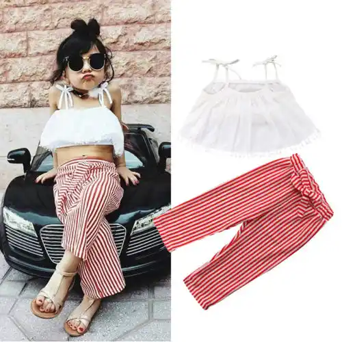 loose striped pants outfits