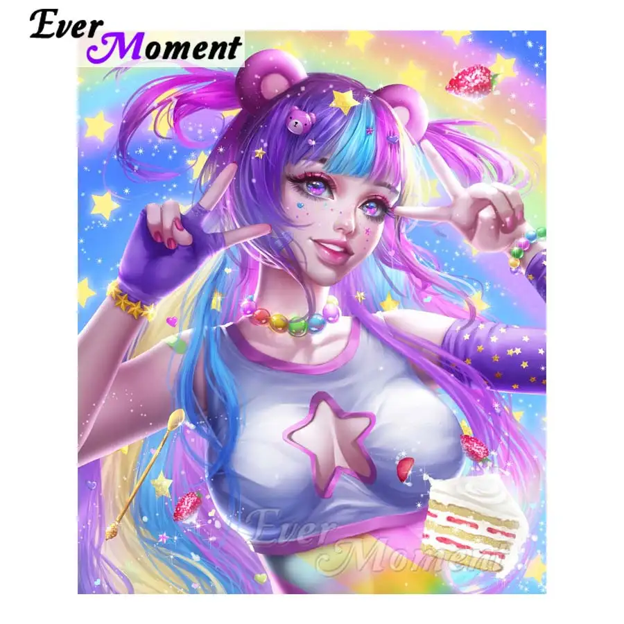 Ever Moment DIY алмазная вышивка конфет мозаика для девочек квадратные дрели