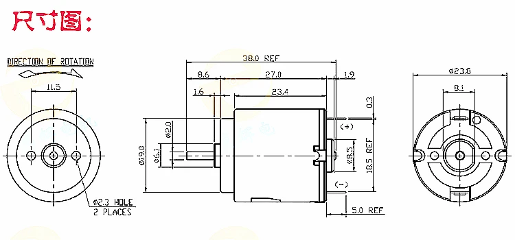 2 шт. R 260 магнитный двигатель постоянного тока с шестерней 12T 3V 4 5 V 0 6 7 9 12V DIY
