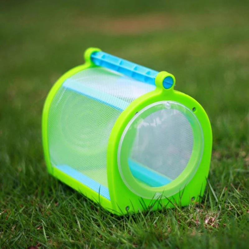 

Insect Cage With Carrying Handle Portable Bug House For Butterfly Dragonfly Cricket Catching Garden Supplies