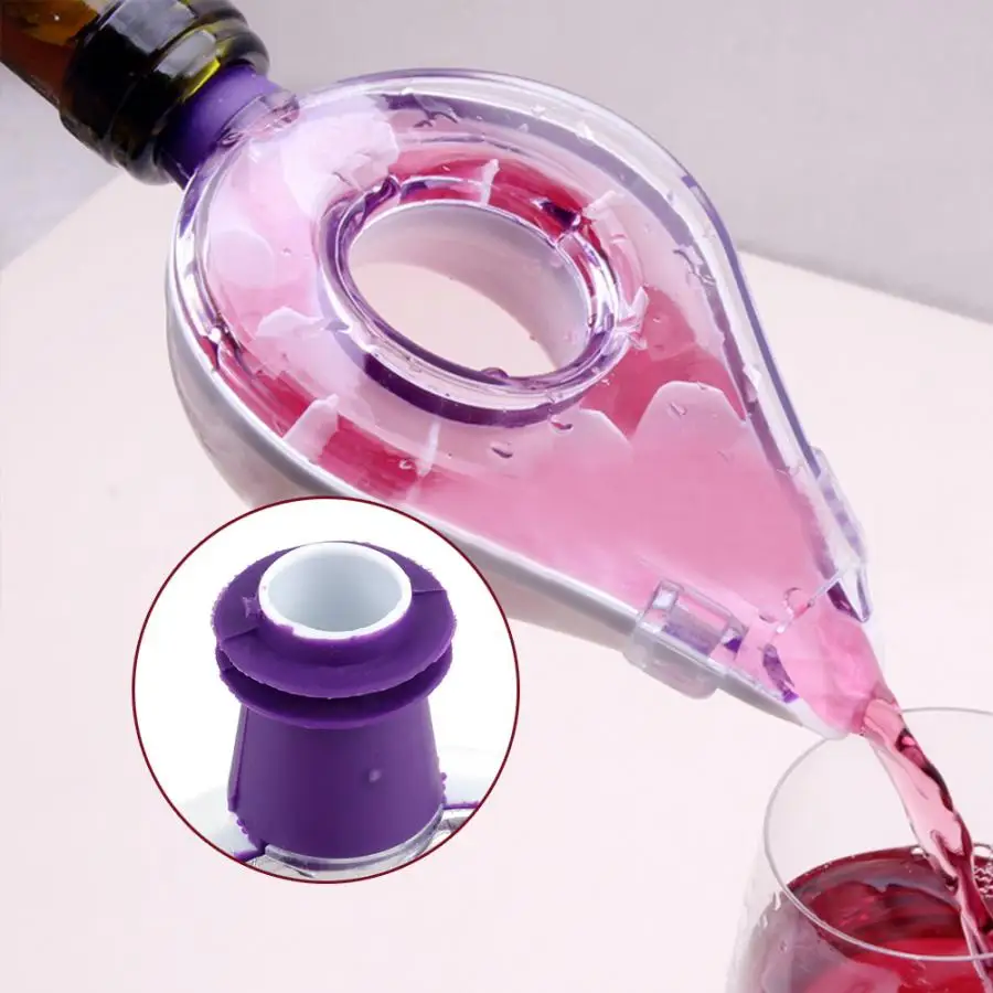 

Acrylic Wine Bottle Magic Aerator Decanter Liquor Pourer Spout Making Wine Taste Better Bar Accessories