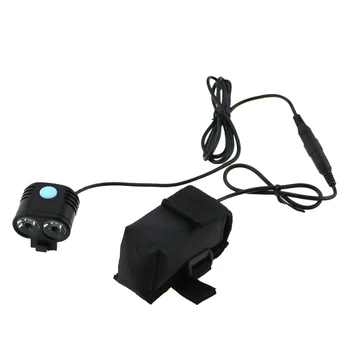 

8.4v 5000 lumen Mini Cycling Helmet Bike Light 2xCree XM-L2 Led Bicycle Headlamp Headlight 5 Mode+ 18650 Battery Pack +Charger