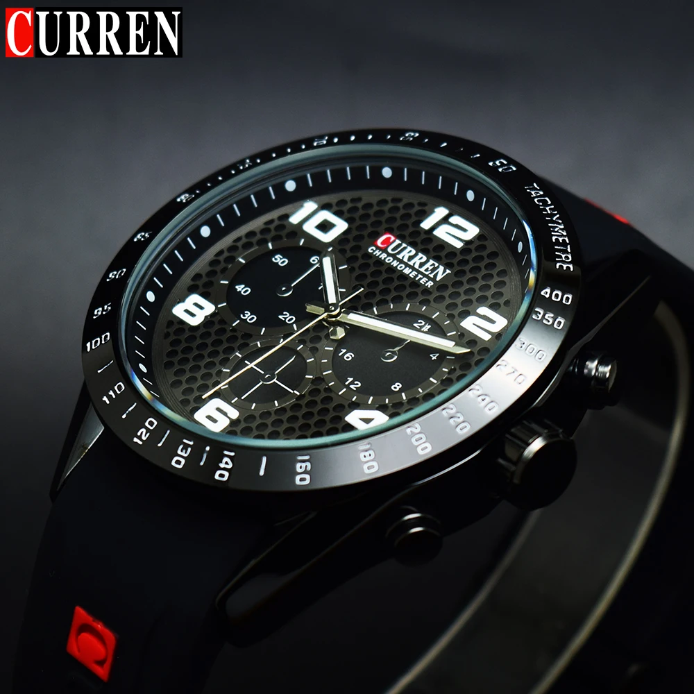 Goede Top Brand Luxe CURREN Mannen Sport Horloges Mannelijke Klok Leger Mens Quartz Militaire Waterdicht Horloge Sport Relogio Masculino