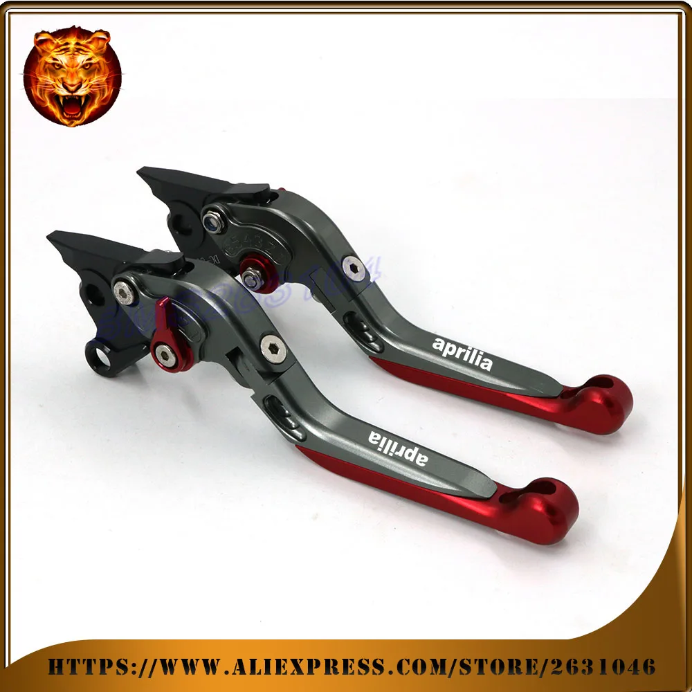 Adjustable Folding Extendable Brake Clutch Lever For APRILIA RSV MILLE/R FALCO/SL1000 2002 2003 2004 LOGO Motorcycle