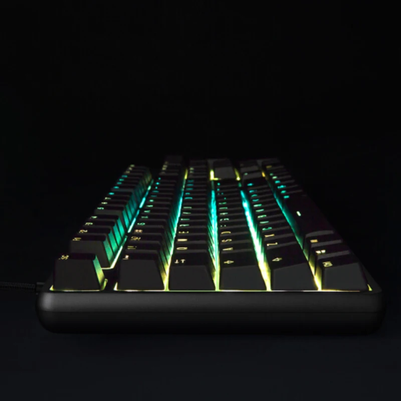 Оригинальная Xiaomi mi игровая клавиатура с 104 клавишами RGB светодиодный чехол из алюминиевого сплава с подсветкой 32 бит Быстрая скорость USB Проводная клавиатура mi