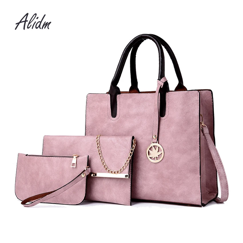 Luxury Handbags Women Bags Designer 3 Set/Pcs Women Leather Handbags And Purses Shoulder Bag Ladies Hand Bags bolsa feminina Luxury Handbags Women Bags Designer 3 Set/Pcs Women Leather Handbags And Purses Shoulder Bag Ladies Hand Bags bolsa feminina