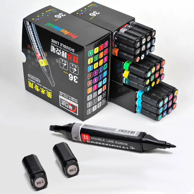

Watercolor Brush Pen alcohol marker Drawing Set Artist Architecture Painting sketching markers Stationery Color Pen