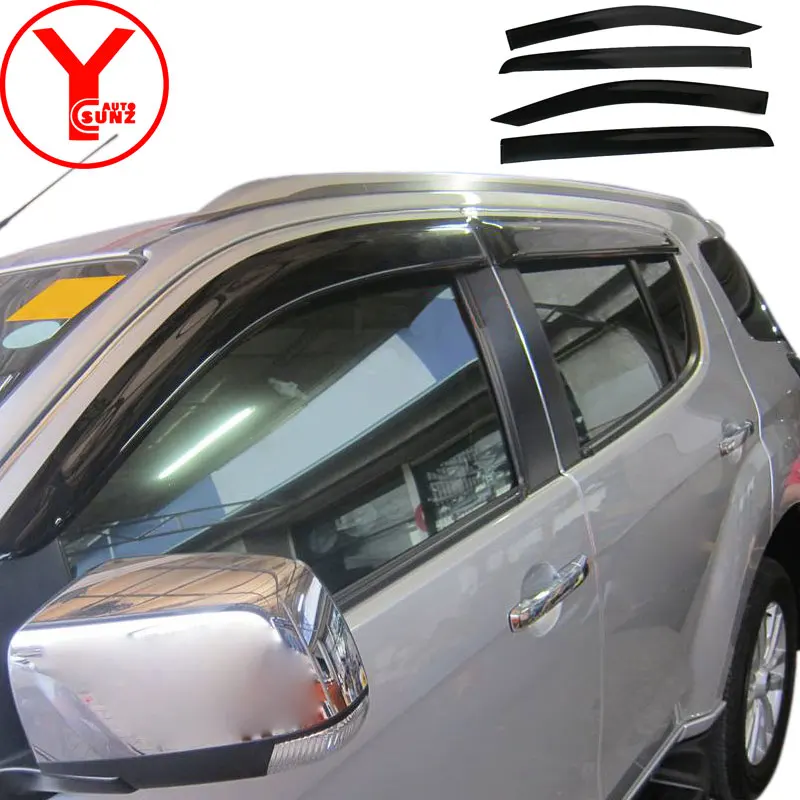 side door window deflectors wind shields protector rain visor car