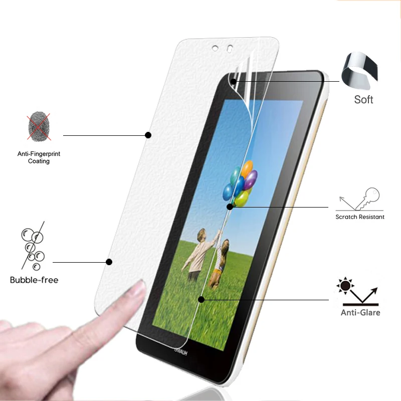 

Premium Anti-Glare Screen Protector Matte Film For Huawei S7-701U 7.0" tablet anti glare matte Guard panel with clean tools