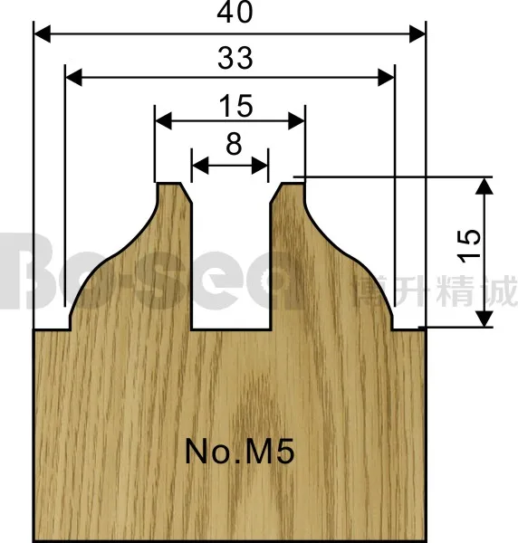 5 шт./компл. дверная рама резак для деревообработки 3 шт.-паз 2pcs-Mortise шпинделя машина резак Бо-море - Длина режущей кромки: M5