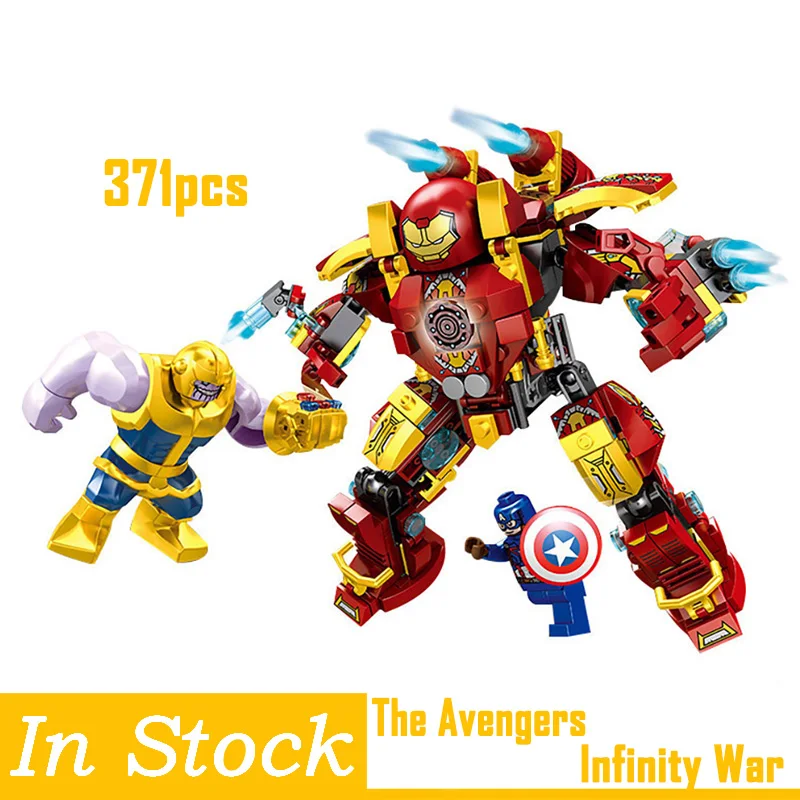 Legoings Tehnic Avengers Infinity War Thanos Captain Hulkbuster Blocks Toys Hulk Buster Iron Man Armor Kid Gifts Legoings Marvel