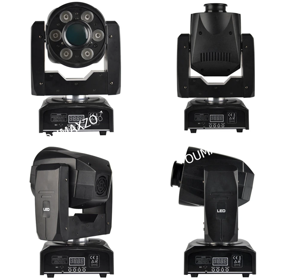 Mistura de Cores Movendo a Cabeça 2 Xlot 95 w Levou Movendo Zoom Cabeça Luz 30 w Gobo e cor da Roda 6x8 w Lavagem 4em1 Rgbw Leds Surround Cabeça 30 w 2 Cabeça Luz 30 W Gobo Cor Da