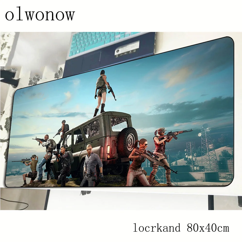 Коврик для мыши pubg 80x40 см модные коврики лучший игровой коврик большой