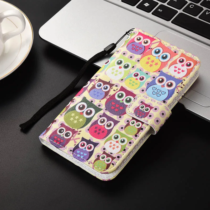 KESIMA For Bravis A503 Joy cartoon Wallet PU Leather CASE Fashion Lovely Cool Cover Cellphone Bag Shield - Цвет: many owls