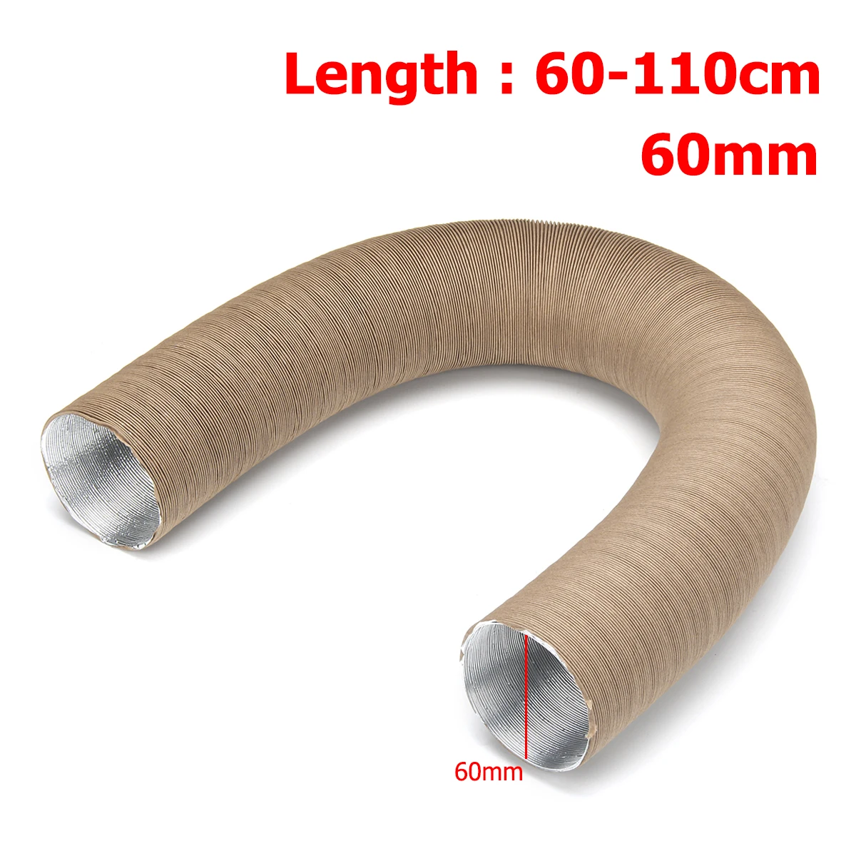 

60mm Air Intake Hose Pipe Heater Duct Air Filter Ducting Tube For Diesel Heater for Webasto Dometic