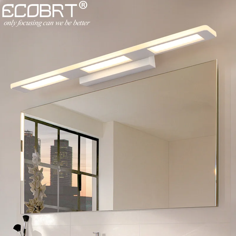 

ECOBRT Modern 12W 18W Bathroom LED Wall Lights Fixtures for home Indoor White Wall Sconces 110-240V AC