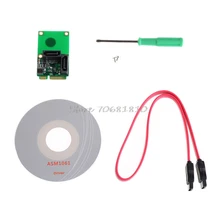 2-Port SATA 6G Mini PCI Express Controller Card PCI-E To SATA3.0 + 2xSATA3 Cable Drop shipping