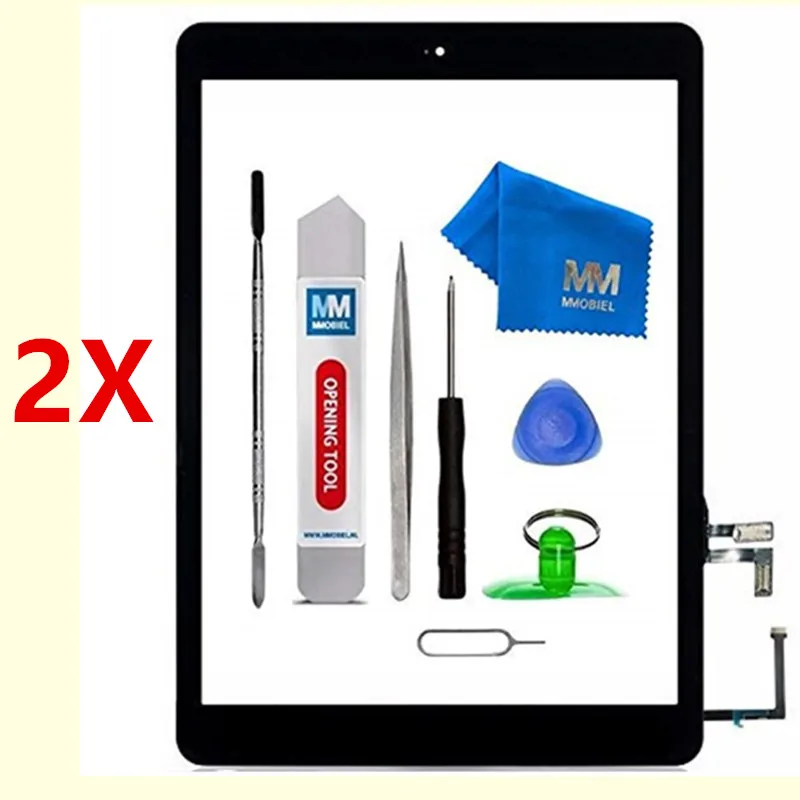 White Apple iPad 2 Touch Screen Glass Display Digitizer with tools