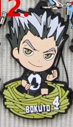 Кошмарным! Наполовину тело версия аниме карасуно средней школы Хината Kageyama Kenma nishioya резиновый брелок - Цвет: 12