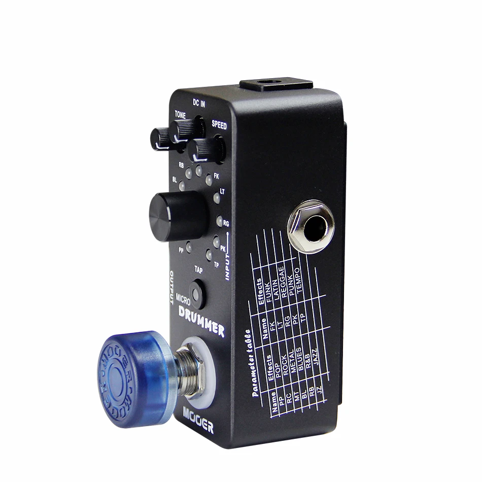

Mooer Micro Drummer Guitar Pedal Compact Drum Machine Guitar Effects Pedal Guitar Accessories