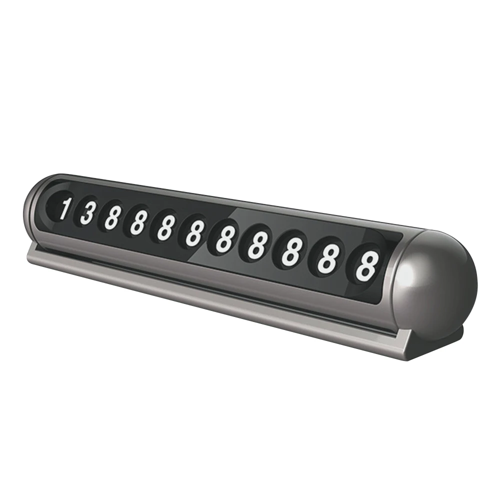 

Temporary Car Parking Phone Number Board Temporary Parking Number Plate Holder Panel Bracket (Gray)