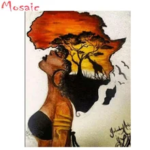 Алмазная вышивка Африка, 5d Сделай Сам ручная работа алмазная картина деревенская рукоделие мозаика вышивка крестиком на заказ фото домашний декор