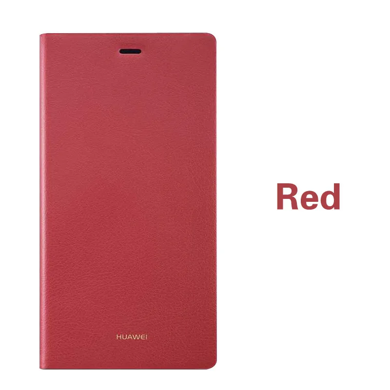 Чехол для huawei P8, официальный, высокое качество, кожаный чехол-книжка для телефона huawei Ascend P8 standard edition, 5,2 дюймов, чехол для телефона - Цвет: Red