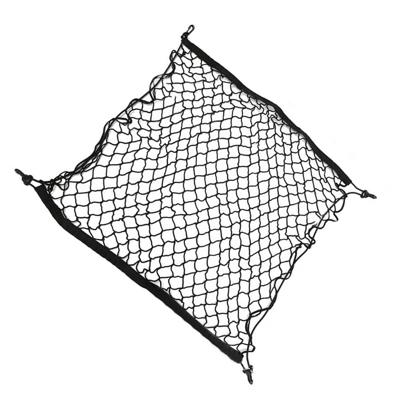 

70x70cm Nylon Car Trunk Box Storage Bag Mesh Net Bag Car Styling Luggage Holder Pocket Sticker Trunk Organizer