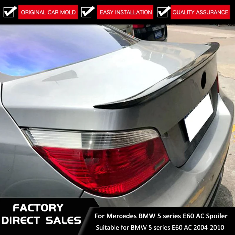 PAINTED BMW E60 4DR 5-Series A Type Rear Trunk Spoiler Wing ABS 535i 550i M5
