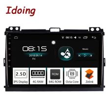 Idoing 9 “4G + 64G Octa Core Autoradio Android8.0 Multimedia Player Fit Toyota Prado 120 Land cruiser 2004-2009 di Navigazione GPS 2.5D