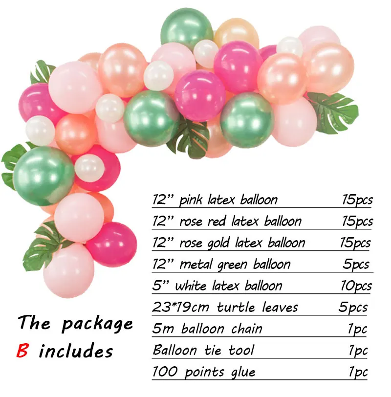 Вечерние шары в виде фламинго, свадебные украшения, воздушный шар в джунглях, Луау, Детские вечерние Гавайские украшения для девочек, для взрослых, 1 день рождения