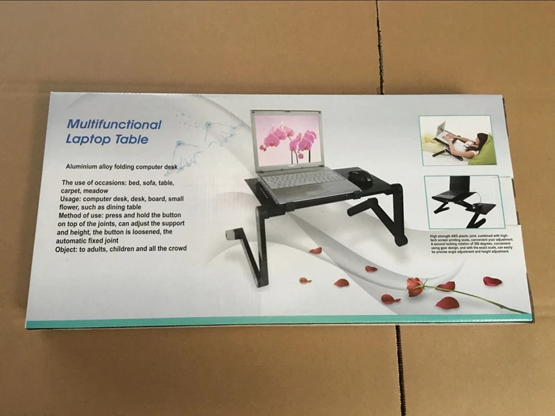 Эргономичный стол для ноутбука с вентиляцией, компьютерная кровать, стол, портативный электронный стол с ковриком для мыши, allo'y, подставка для ноутбука, для учебы, диван