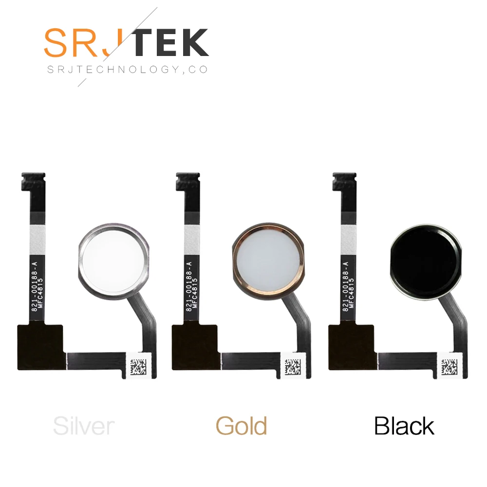 SRJTEK Home Menu Button For iPad Mini 4 Flex Connector Ribbon Cable For iPad Mini 4 Home Button Flex Cable With Button