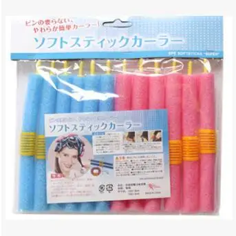 US $185.00 12pcsset Autostick Pearl Sponge Rollers PinkBlue Dont Hurt Hair Curlers Hair Care amp Styling Tools Hair Accessories HA005