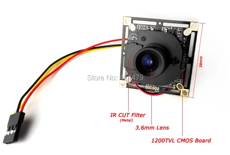 FPV 1200TVL CMOS 960H IR-CUT фильтр камеры безопасности 3,6 мм объектив Мини модуль платы блока программного управления