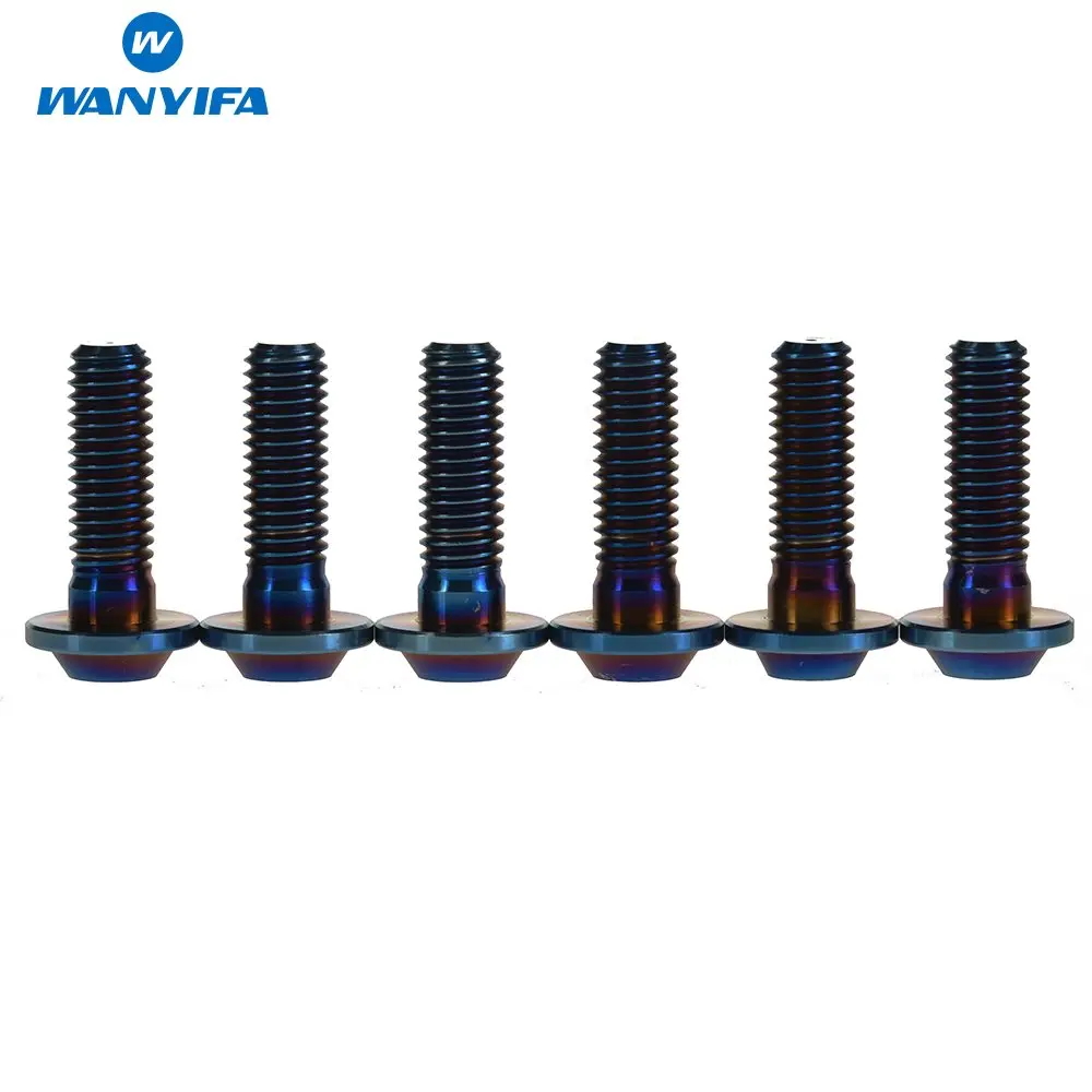 

Wanyifa 6Pcs M8x25mm Titanium Bolt Screw for Bicycle Brake