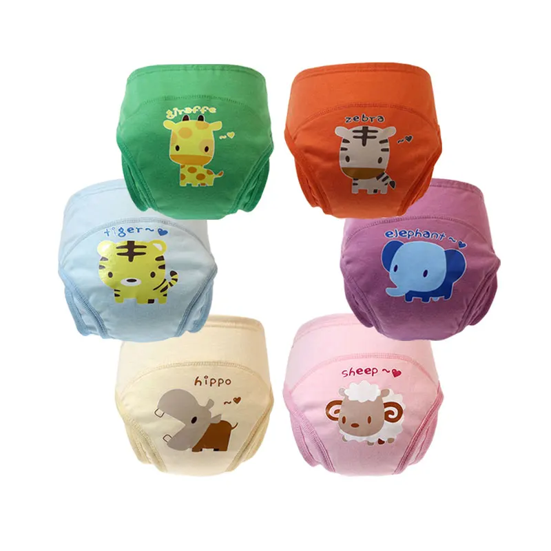 

1 PC Baby Cotton Anti-Leakage Training Pants Toddler Boys Girls Adorable Toilet Potty Training Panties Diaper Nappy Underwears