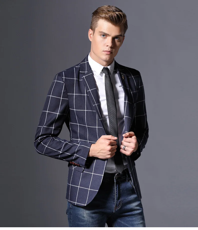 Waliicorners Mens Suit Jacket Formal Business Blazer Men Groom Three Pieces Slim Fit Party Clothing Single Button Wedding Dress 32
