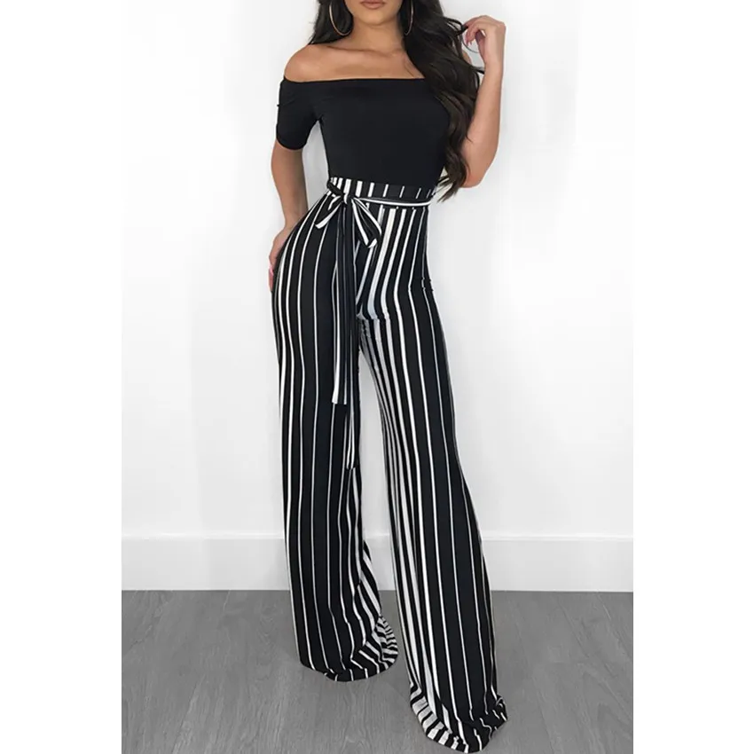 black tight leg jumpsuit