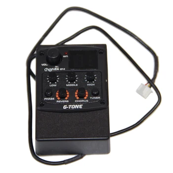 

Cherub Preamp Piezo GT-5 Guitar 3-Band EQ Equalizer with Chromatic Tuner and Phase Reverb Chorus Effects guitar pick holder