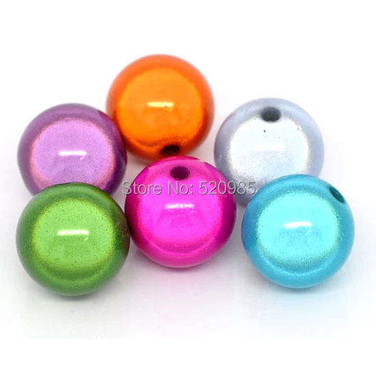 

Top Quality 4 6 8 10 12mm Mixed Color 3D Illusion Miracle beads Acrylic Spacer beads NO.MB01