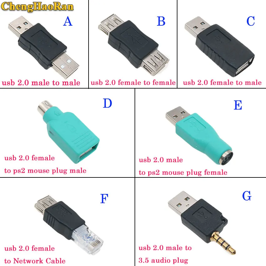 ChengHaoRan сетевой кабель PS2 mouse 3 5 аудио или USB 2 0 Мужской и Женский принтер разъем usb
