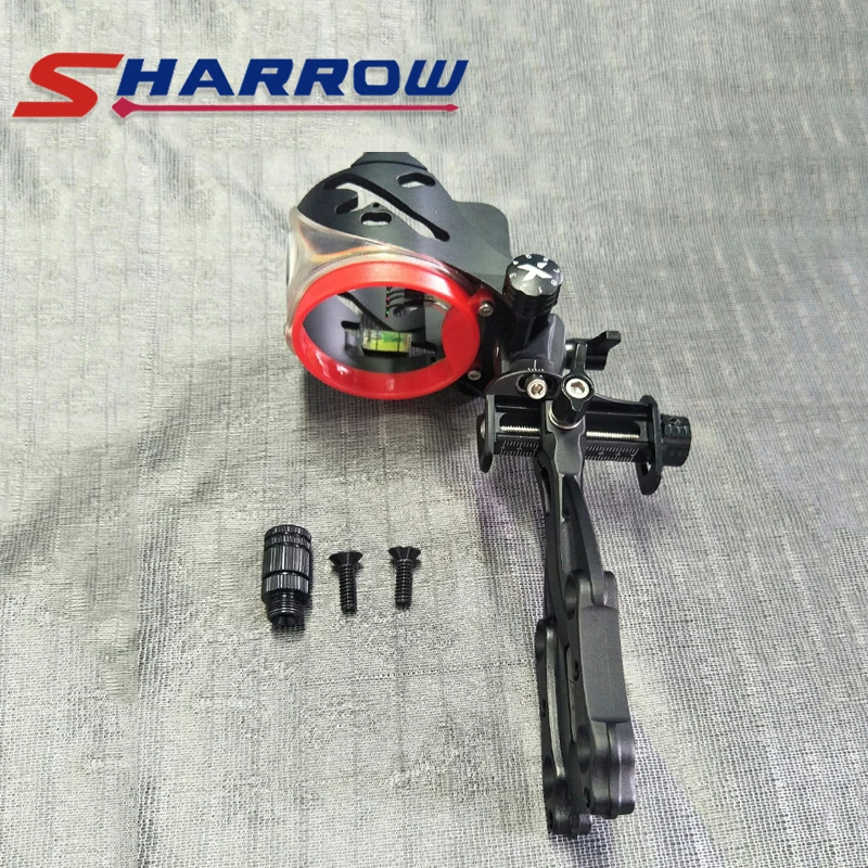 

Sharrow 5-Pin 0.019" Compound Bow Sight with Peephole and Sight Light Archery Bow Accessories