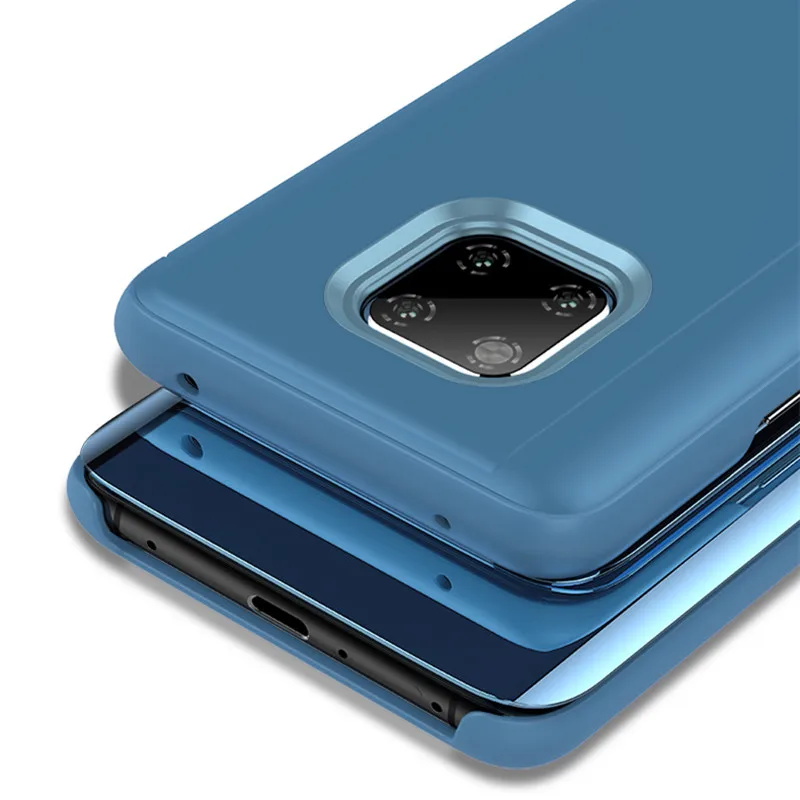 Прозрачный зеркальный флип чехол для Huawei Mate 20 10 9 8 Pro P30 P 30 Plus Lite 2017 Nova 4 3 3e 3i смарт с