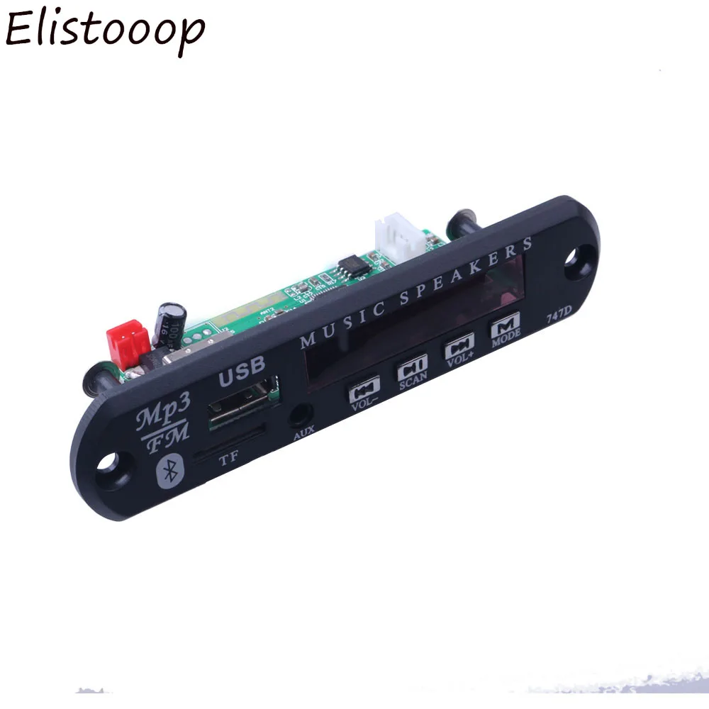 Bluetooth USB MP3 источник питания FM радио декодер плата DC 12 В аудио модуль для