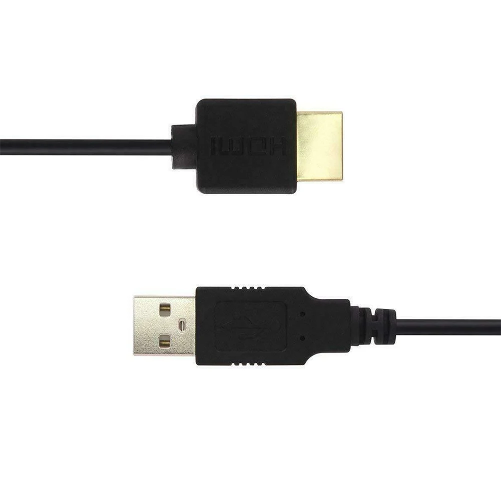 Ноутбук USB Мощность кабель HDMI Мужской к зарядное устройство типа «папа» зарядки сплиттер адаптер для смарт-устройств HDTV монитор USB к HDMI кабель