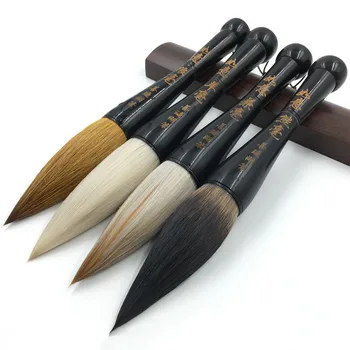 

black ox horn high grade extra large brush grab pen weasel wool bear hair larger regular script brush calligraphy painting 1 pcs