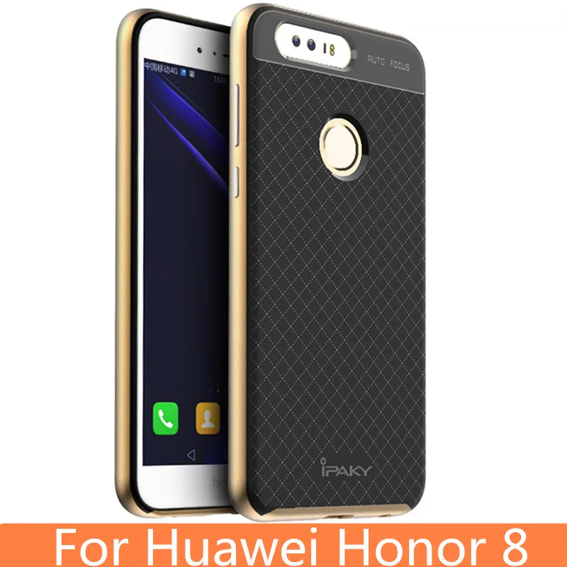 Оригинал IPAKY Huawei Honor 8 Case Гибридный Броня Задняя Крышка Мягкие Силиконовые ТПУ