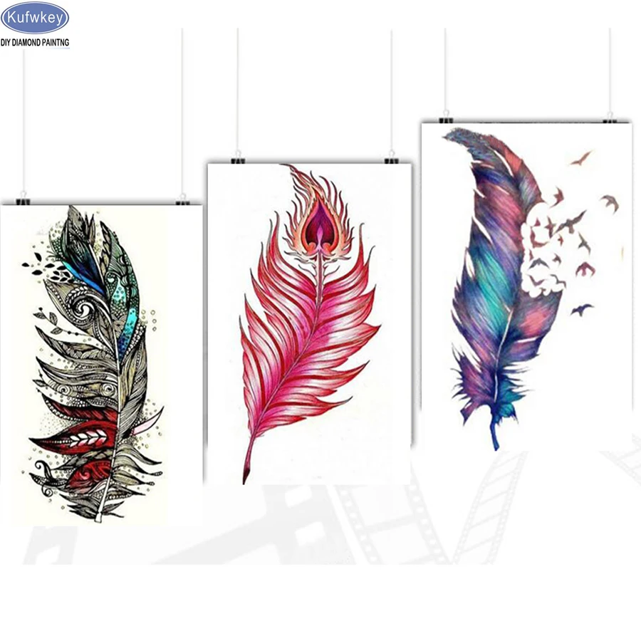 

Full Square 5D DIY Diamond Painting,feather,Wall Picture 3d Diamond Embroidery,Cross Stitch,Mosaic,stickers,home decor 3pcs set
