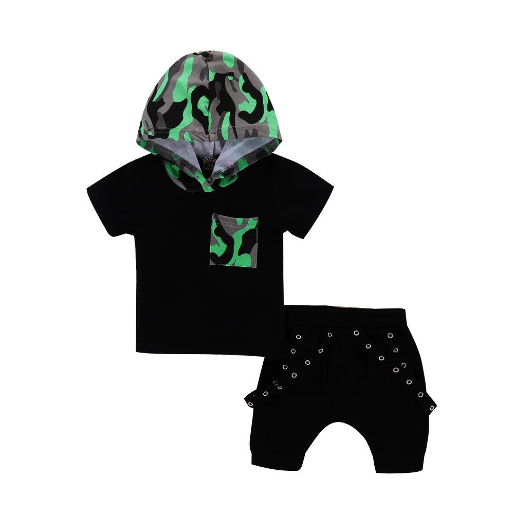 Summer Infant Clothes Baby Clothing Sets Baby Boys Camouflage Camo